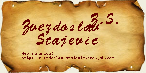 Zvezdoslav Stajević vizit kartica